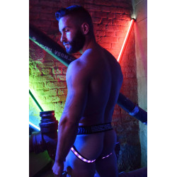 Breedwell Jockstrap lumineux RAVE LEGSTRAP Noir